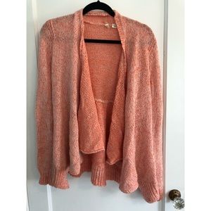 Pink Anthropologie cardigan